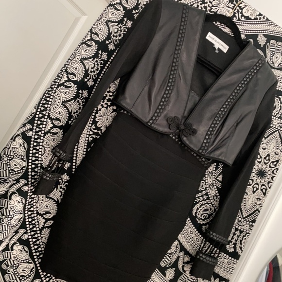 VNTG JOHN MURROUGH COUTURE LEATHER DRESS&JACKET - Picture 16 of 16